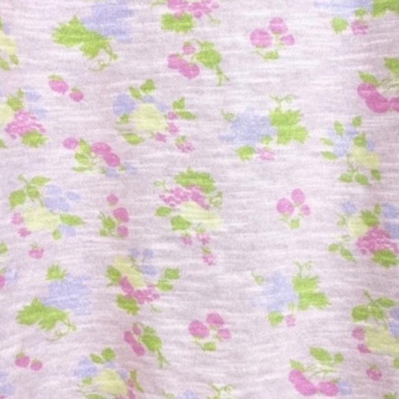 LoveShackFancy NEW Huxley Pastel Rainbows V-neck Short Sleeve Loose Fit Tee NWT - Picture 2 of 3